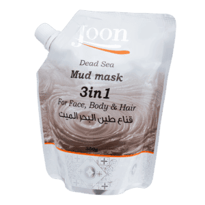 produkt bahenná maska 3v1 na telo, tvár aj vlasy v sáčku so šroubovacím uzáverom